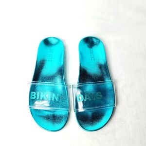 NWOT SCHUTZ bikini days slipe-on slides